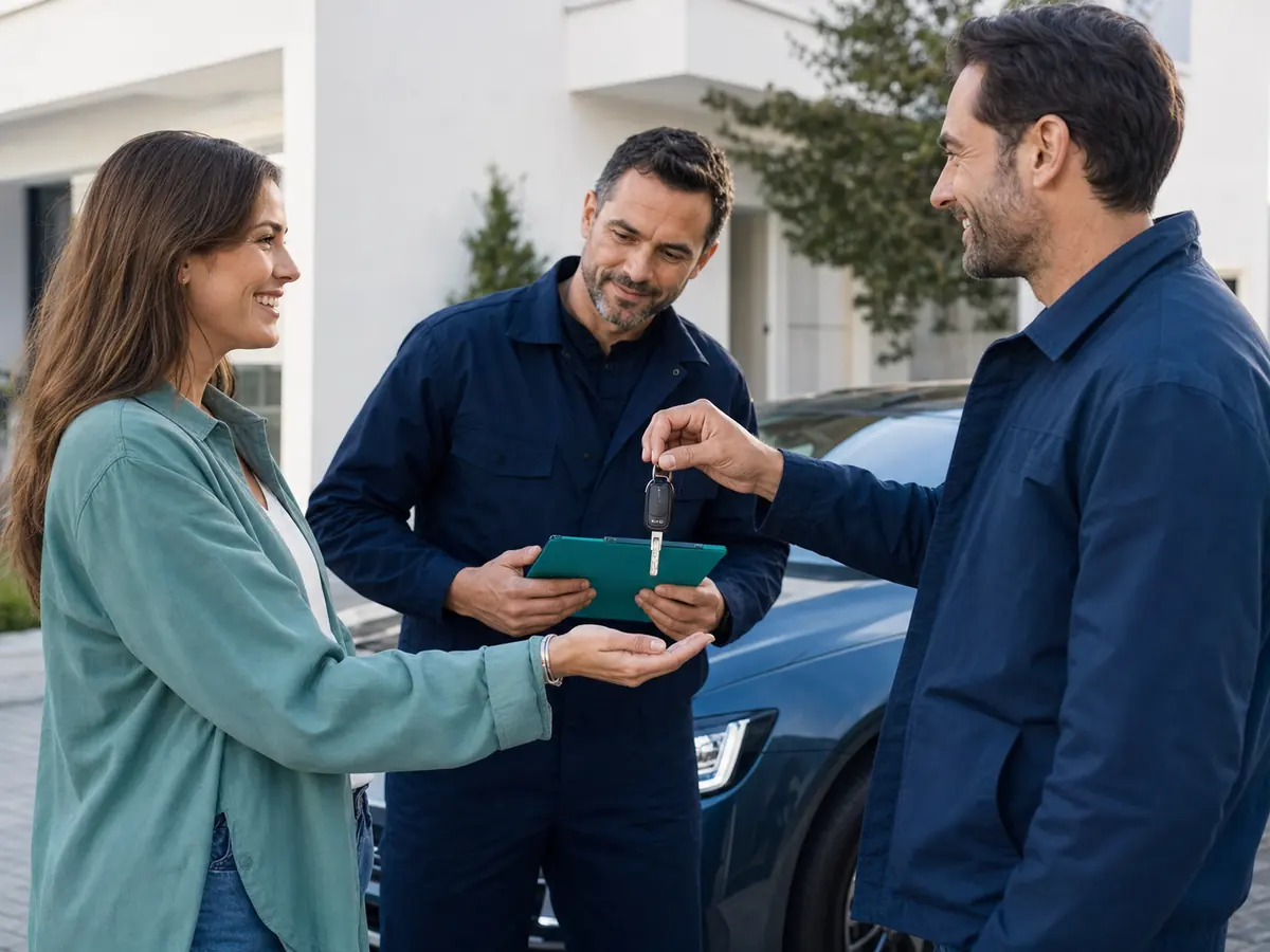 Remise de clés après inspection automobile indépendante